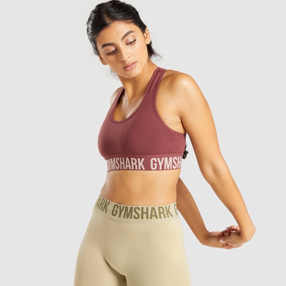 Gymshark Fit Seamless Sports Bra - Brown/Taupe